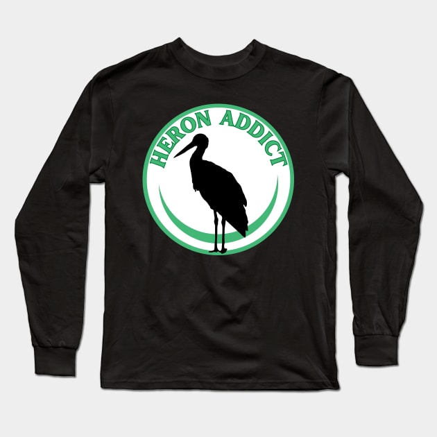 Heron Addict Long Sleeve T-Shirt by Caring is Cool